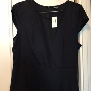 RW blue top with zip back. New with tags.